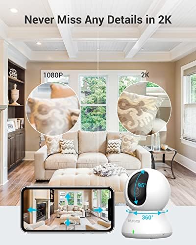 Blurams camera showing two way talk speaker feature