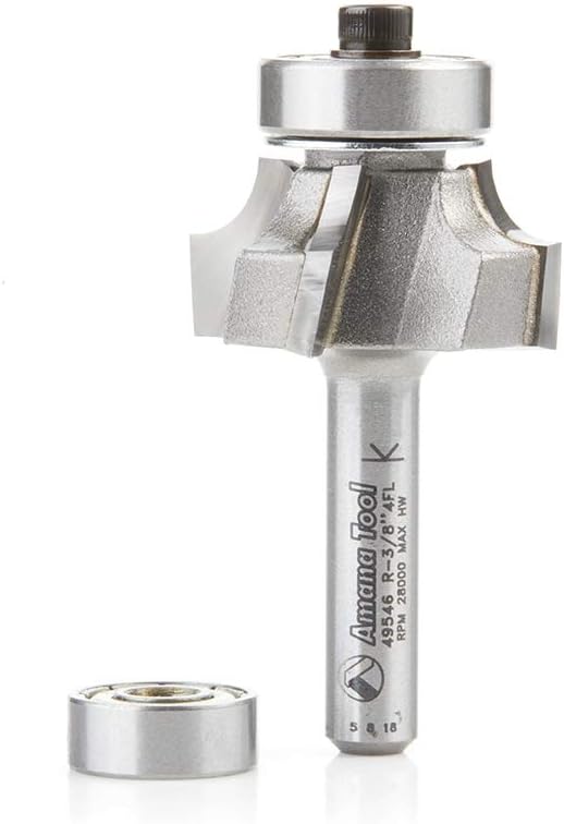 Amana Tool - 49498 Carbide Tipped Corner Round 1/8 Radius x 3/4 Dia x 3/8 x 1/2" Shank - Image 13