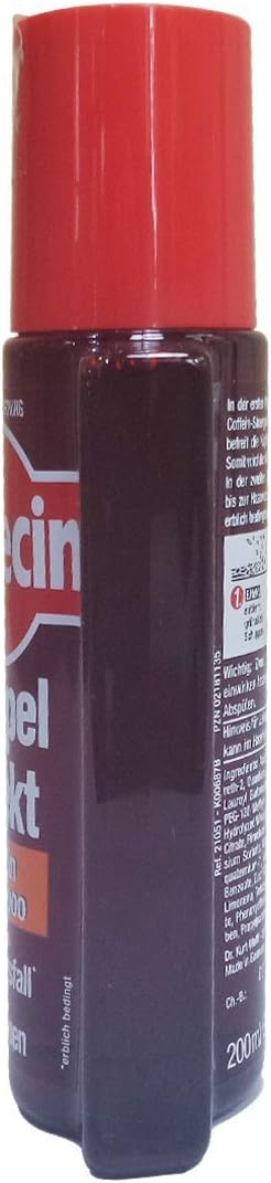 Alpecin Double Effect Shampoo reverse label showing ingredients and directions