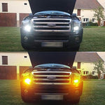 Phinlion replacement turn signal lamps packaged as a two piece set highlighting the focused optical projector layout.