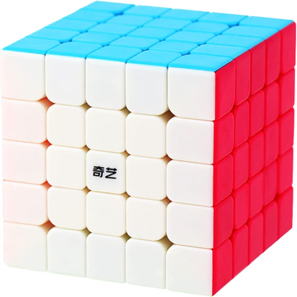 BestCube QiYi QiZheng S 5x5 speed cube front view showing vibrant stickerless colors.