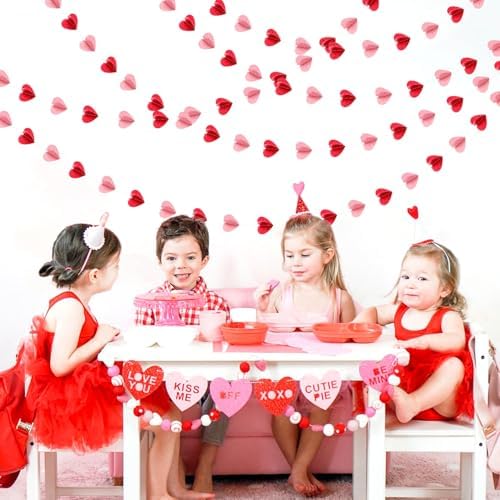 Premium imported paper bunting for anniversary and proposal decor
