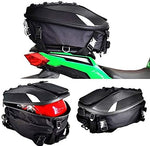 MIHUNTER motorcycle tail bag with included elastic cargo net secured over the top section