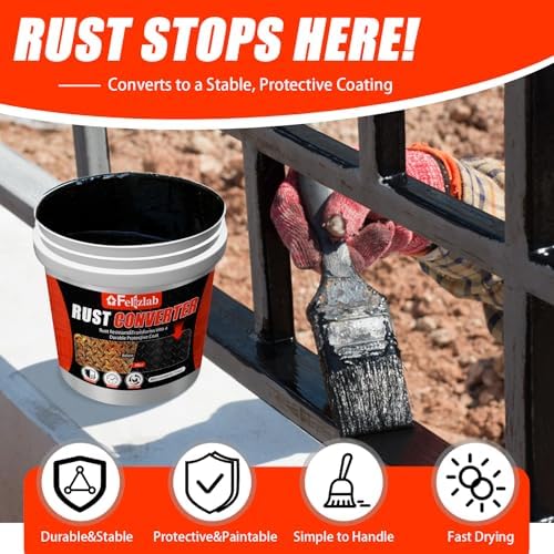 Close up of 35 fluid ounce rust reformer liquid texture