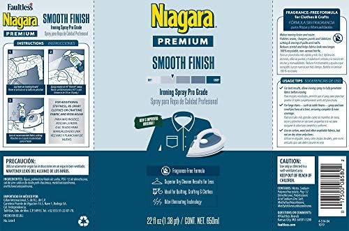 Premium Niagara smooth finish ironing spray for professional laundry results