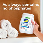 Back label of All Mighty Pacs showing ingredients and usage directions