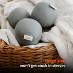 Full Circle anti-static laundry balls packaging showing recycled material certification.