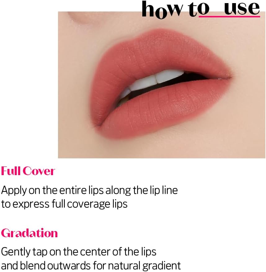 Long lasting lightweight liquid lipstick bottle positioned next to its color-matched cap.