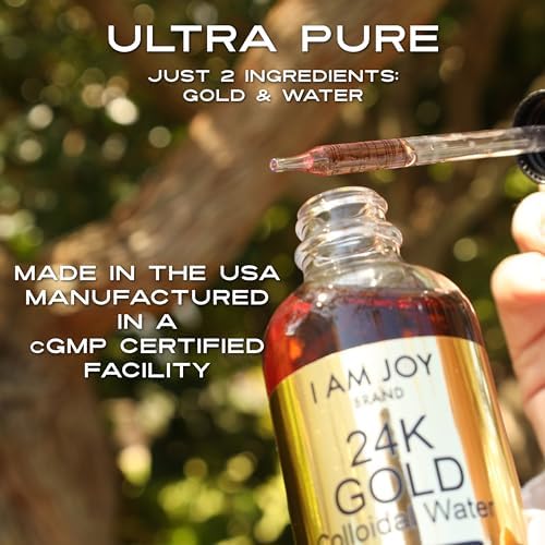 Pure 24k Colloidal Gold Liquid Ruby Red Dropper View