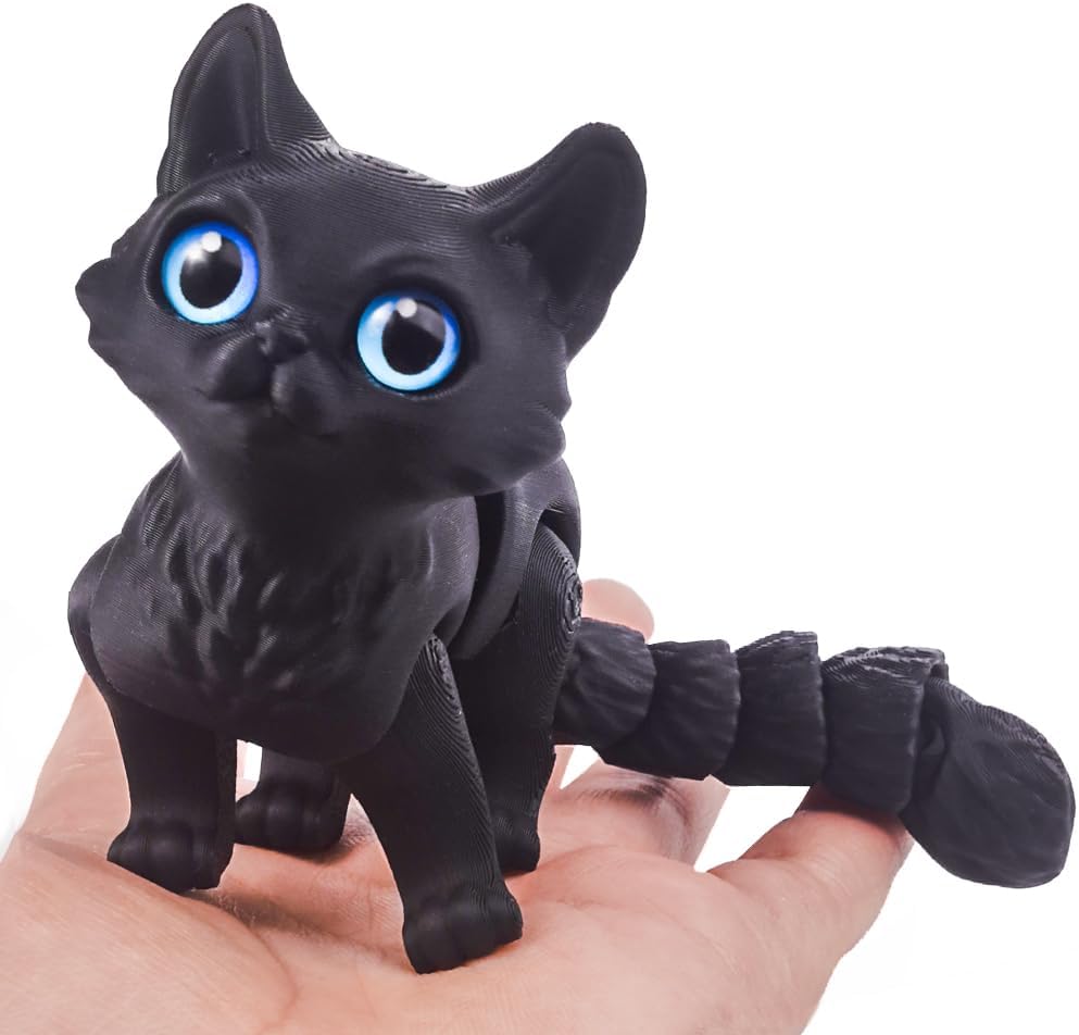 Wuqiren 3D printed cat fidget toy front view