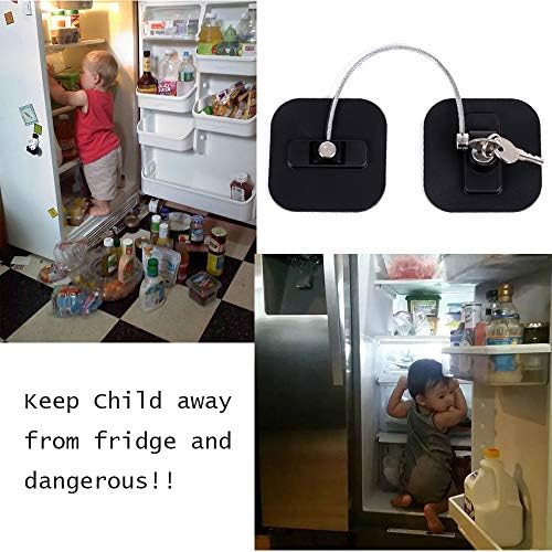 Baoweijd refrigerator lock set with replacement pads