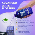 Two pack bottle setup of USA imported peroxide free whitening oral irrigator solution