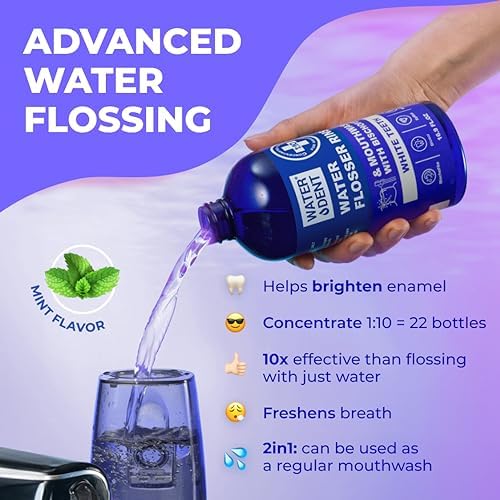Two pack bottle setup of USA imported peroxide free whitening oral irrigator solution