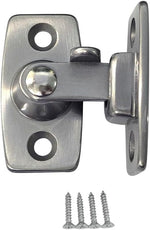Heavy Forged Solid Brass Door Latch, 90 Degree Right Angle Door Latch Buckle for Doors & Windows, Small, 1.75", Satin Chrome, 1 Pack, Made in Taiwan - Image 12