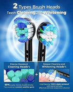 Premium black electric toothbrush featuring four high performance oral care modes