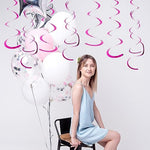 Durable PVC plastic metallic swirls folded flat for storage