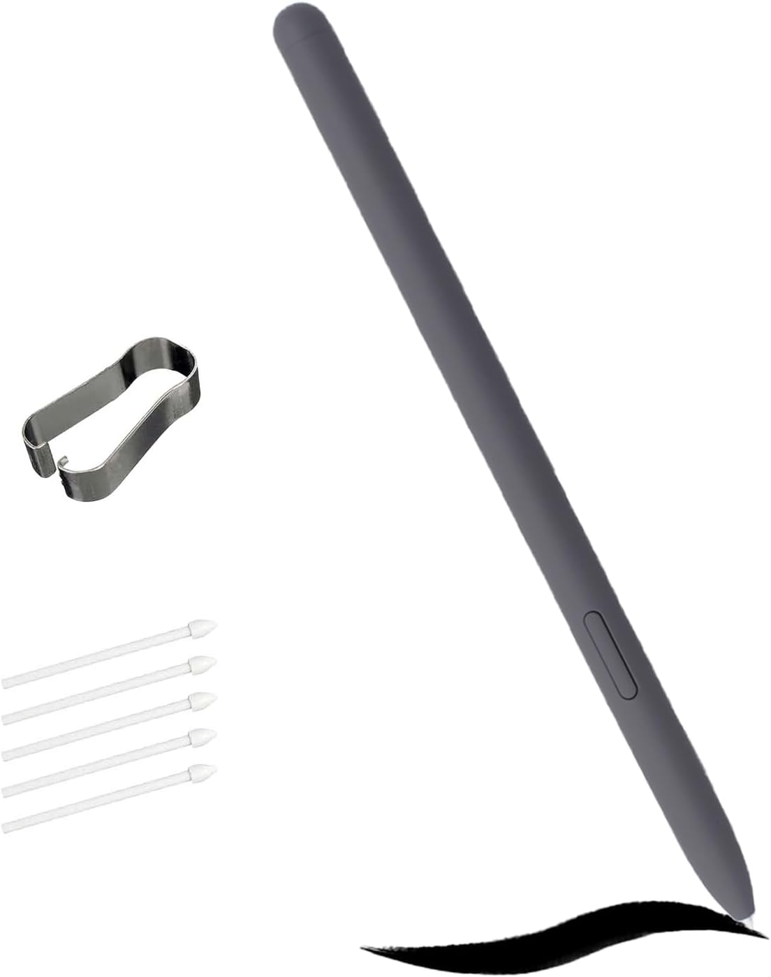 Detailed angle shot of the stylus button and barrel