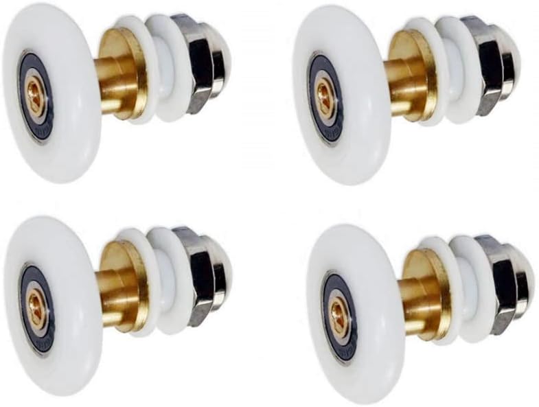 GDQLcnxb shower door rollers front view of 25mm replacement wheels
