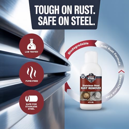 Clean My Steel Innoshine B570 packaging showcasing the NSF certified non toxic safety label