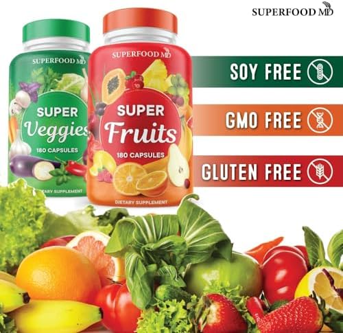 Authentic USA imported plant based energy boosting capsules containing thirty five fruits and vegetables