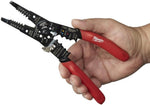 Milwaukee electrical hand tool showing ergonomic red grip handles