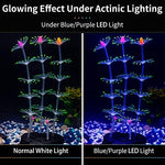 Uniclife green strip coral ornament swaying in aquarium water