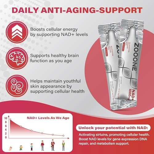 Zooone NAD+ packets for anti-aging and mitochondrial support