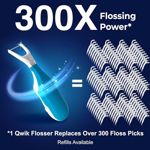 Easy snap-in installation of Qwik Flosser refill