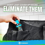 FunkAway travel size non-aerosol spray bottle for gym bags
