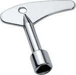 Antrader triangle spanner key front view showcasing metal finish