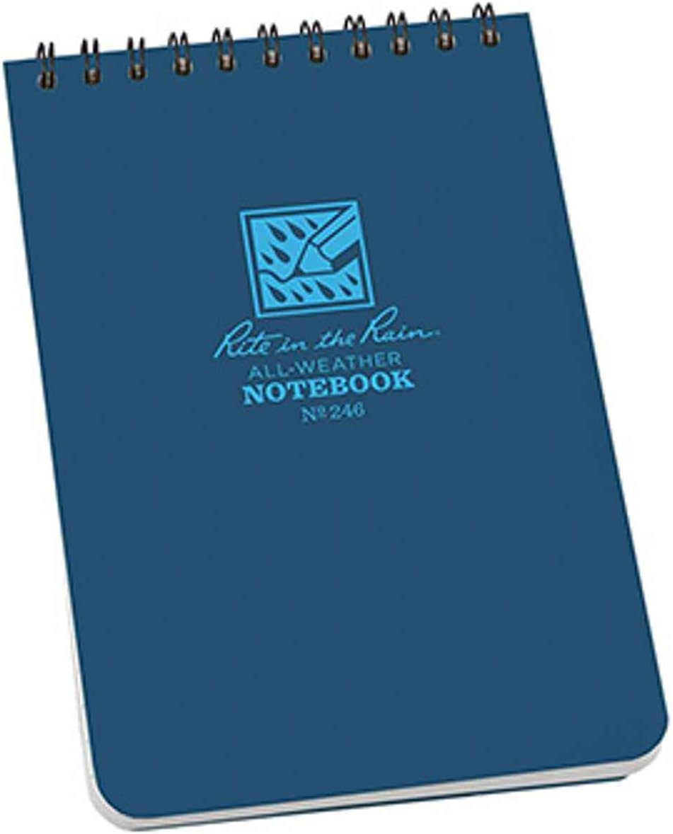Rite in the Rain Weatherproof Top Spiral Notebook, 4" x 6", Tan Cover, Universal Pattern, 6 Pack (No. 946TL6) - Image 15