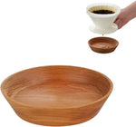 Watchget coffee drip tray front view wood pour over accessory