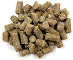 Premium veterinarian recommended small animal daily diet kibble close up.