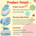 ECOHU circle paper punch cutting precise shapes on a desk