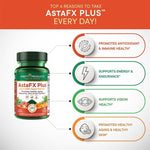 Authentic Purity Products Astaxanthin 60 vegetarian capsules container on white background