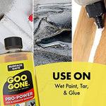 Authentic USA imported Goo Gone Pro Power 16 fluid ounce bottle back panel ingredients
