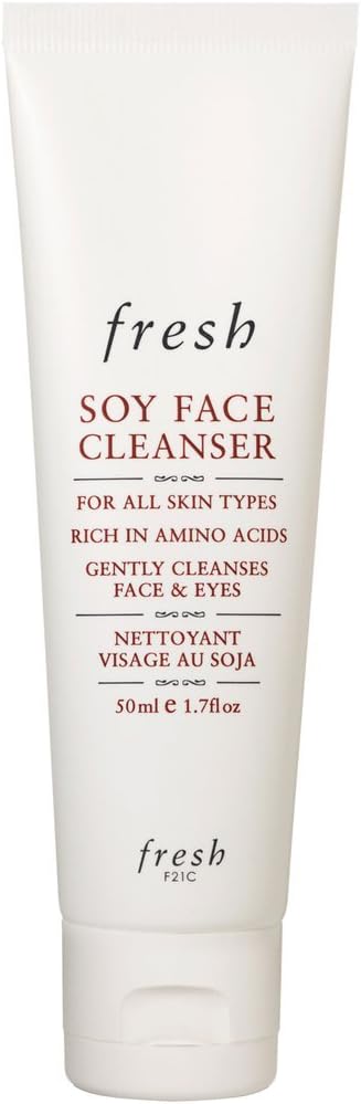 Fresh Soy Face Cleanser back view with ingredients