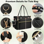 Veirdro nurse utility tote bag displaying the insulated thermal container pocket for lunch storage