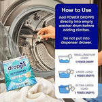Eco-friendly laundry detergent pods with five active enzymes for tough stains.