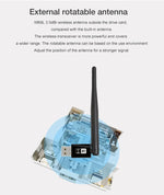 Back view of JAPOO RTL8821CU packaging and device