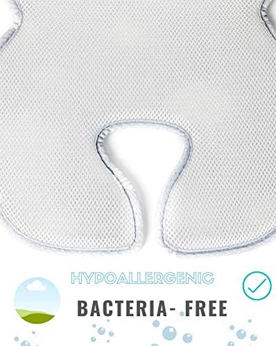 Universal Agibaby 3D air mesh stroller insert in white