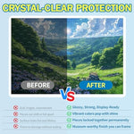 Completed one thousand piece puzzle shining with a clear glossy scratch resistant protective coating