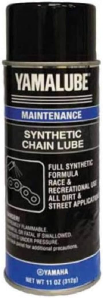 Yamaha Yamalube Synthetic Chain Lube 11 Ounce Spray Can front view
