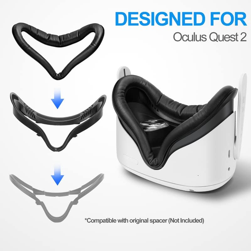 Superus VR sweat-proof PU foam cushion for Meta Quest 2