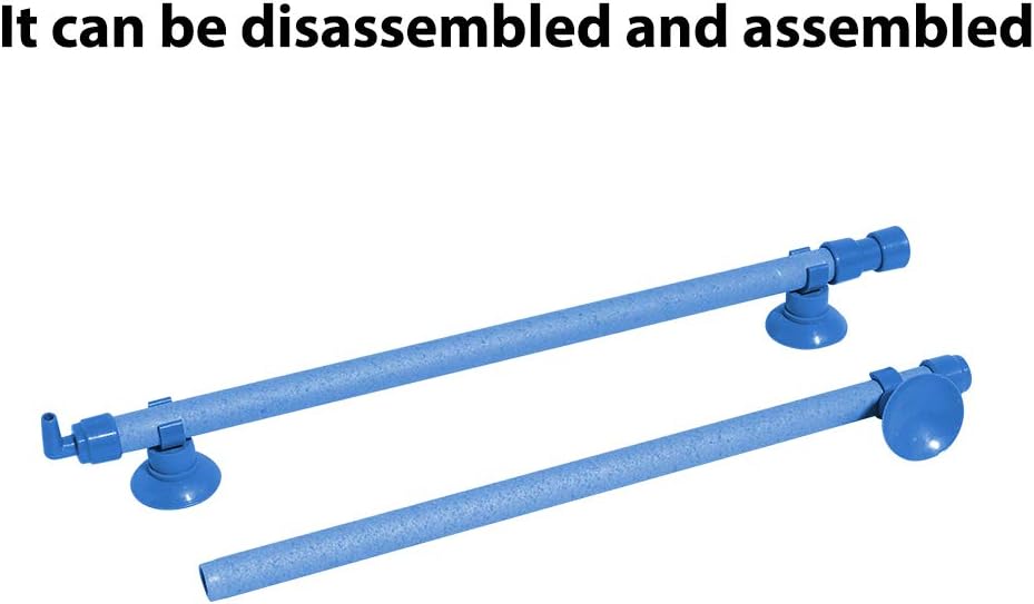 Quickun aquarium bubble wall tube showing how to customize and puncture the aeration bar for fish tanks.