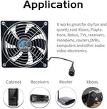 Easy Cloud muffin case fan displaying the dual ball bearing core structure for extended lifespan