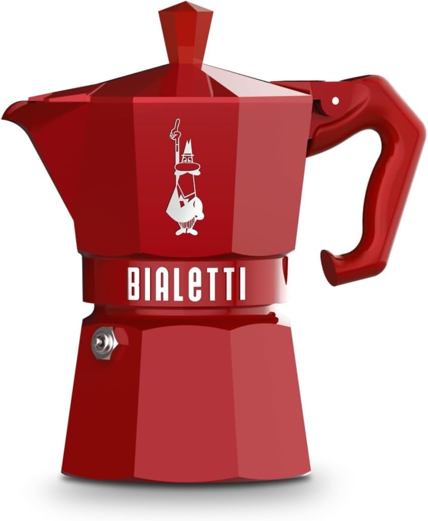 Bialetti espresso maker top chamber and inner funnel filter view
