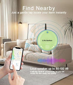 Ultrbeka slim Bluetooth tracking tag slipped inside a travel luggage pocket