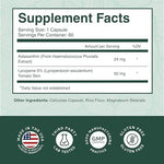 USA imported Astaxanthin and Lycopene dietary supplement for advanced eye support.