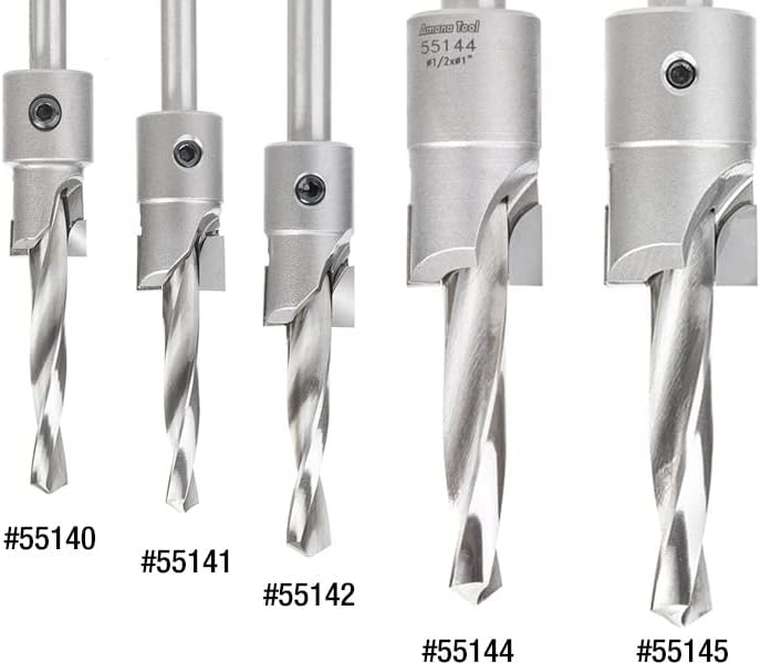 Amana Tool shankless counterbore slow spiral drill bit angle